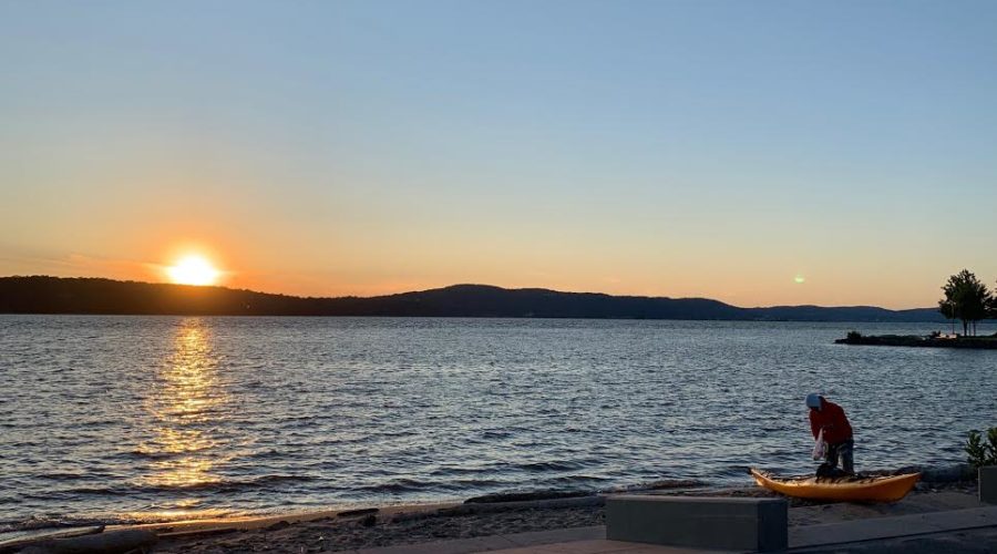 The Train by the Hudson (Hudson River, NY)